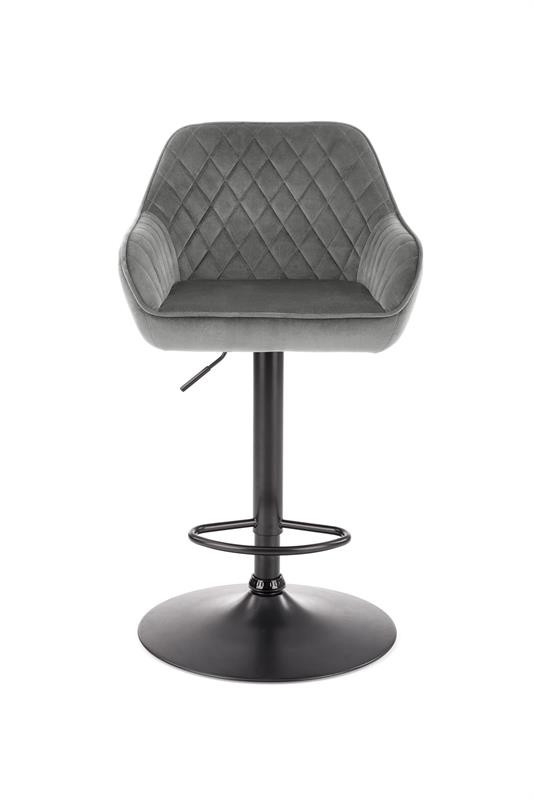 Scaun de bar H103 velvet gri - 4 | YEO