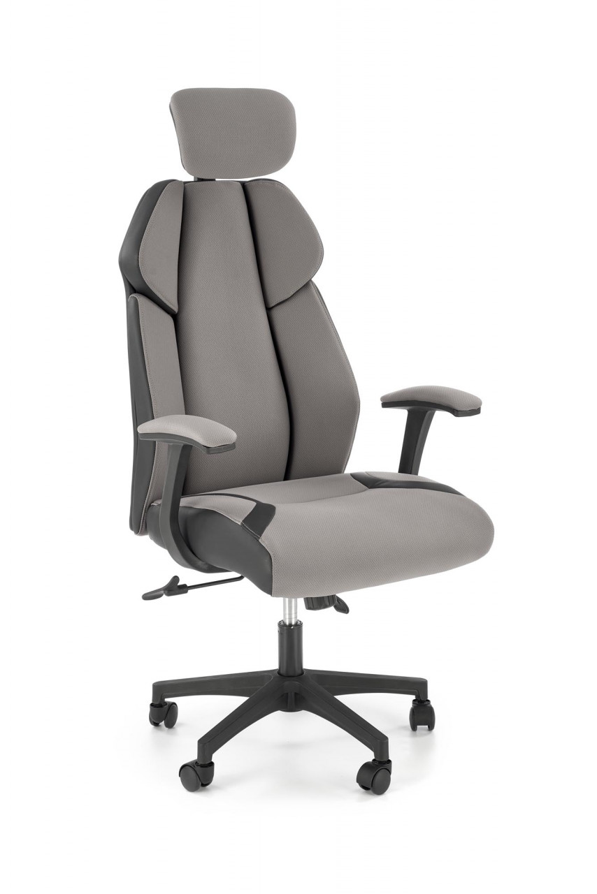 Scaun de birou Chrono gri/negru L128 cm - 4 | YEO