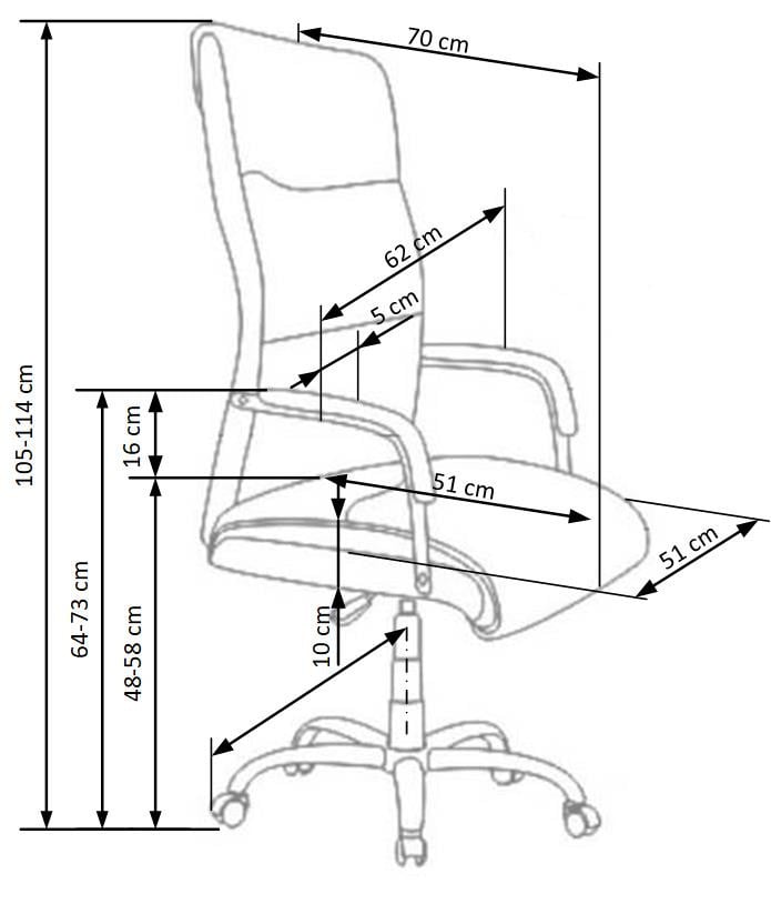 Scaun de birou Hamilton negru - 2 | YEO