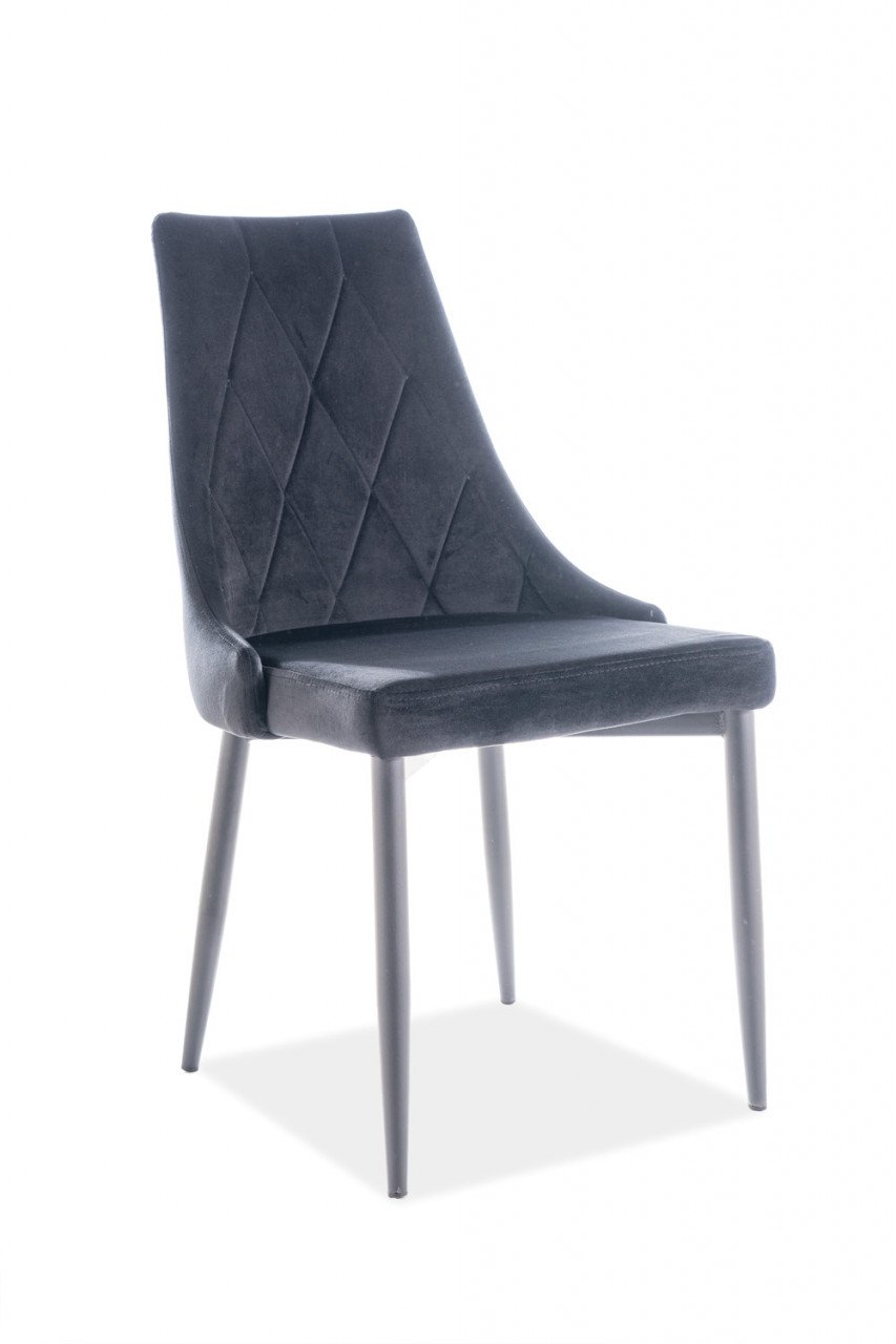 Scaun Trix B velvet negru Blu19