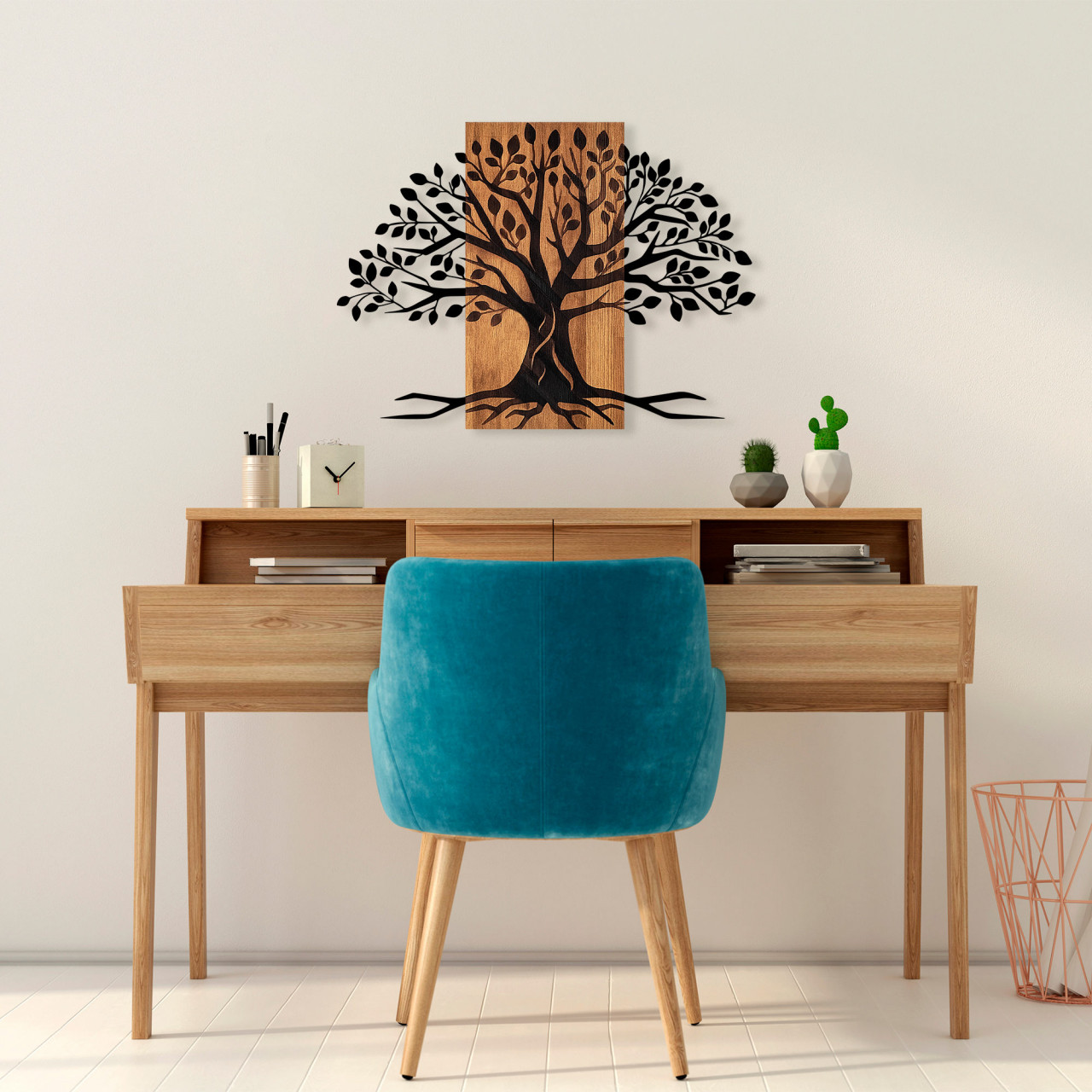 Accesoriu decorativ de perete din lemn Willow - 382