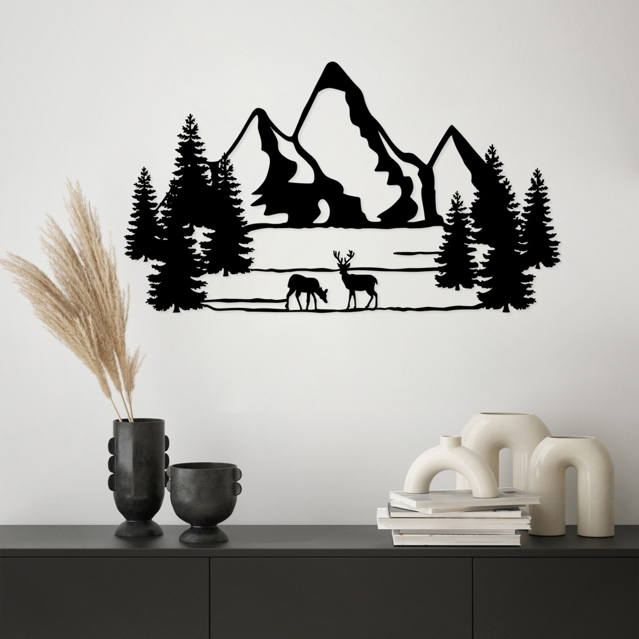 Accesoriu decorativ de perete metalic Landscape 5