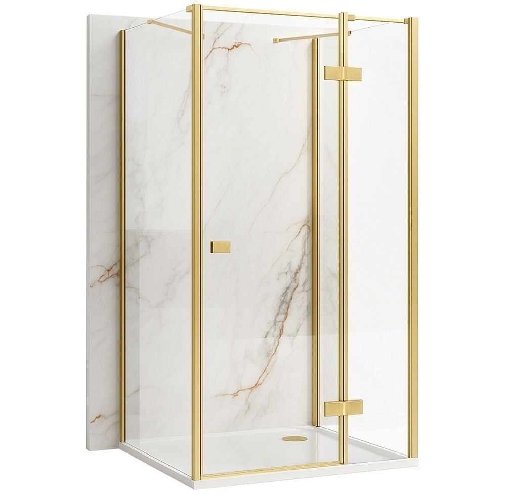 Cabina de dus Rea Atlas 100x100 Brush Gold
