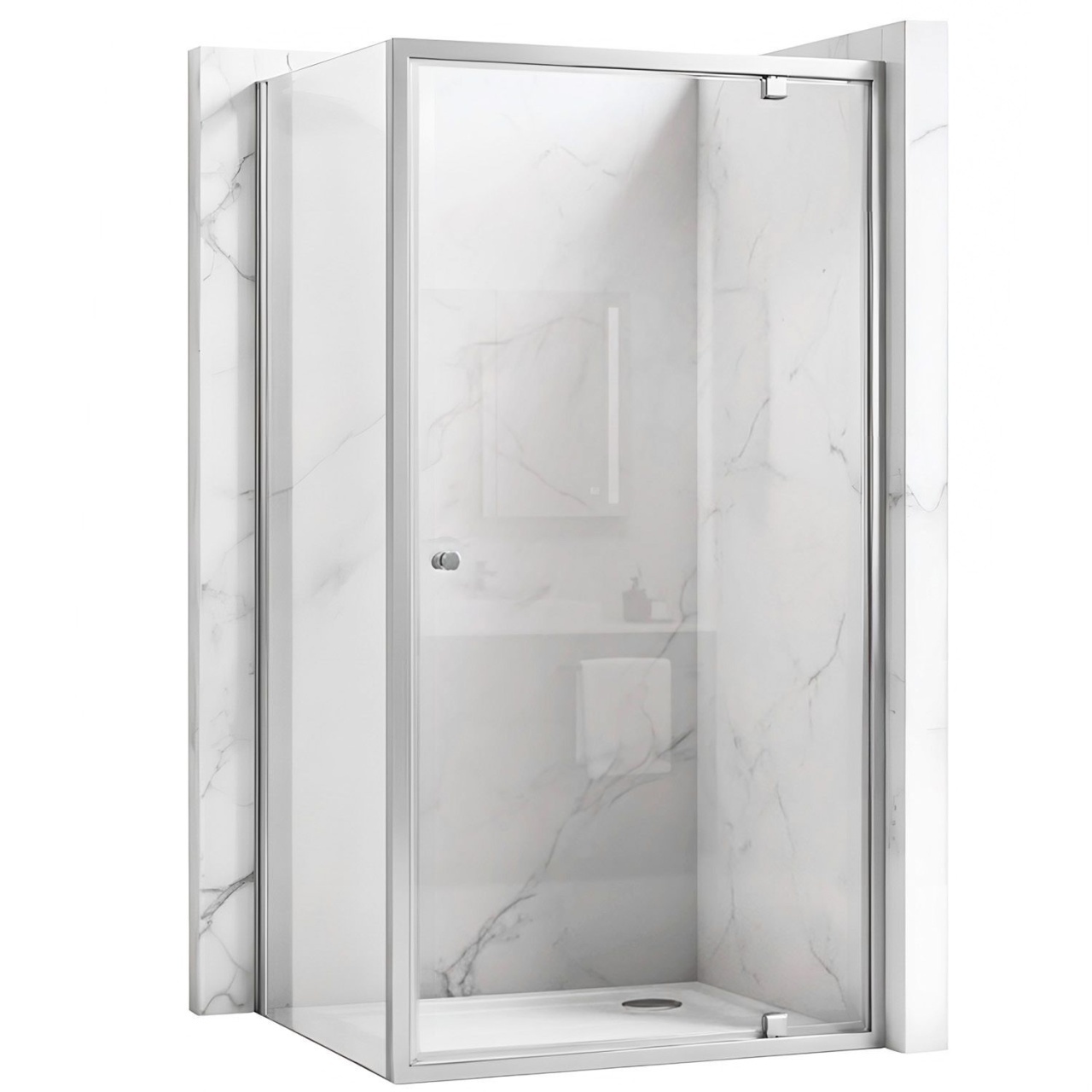 Cabina de dus Rea Primo Swing 80x70 Chrome