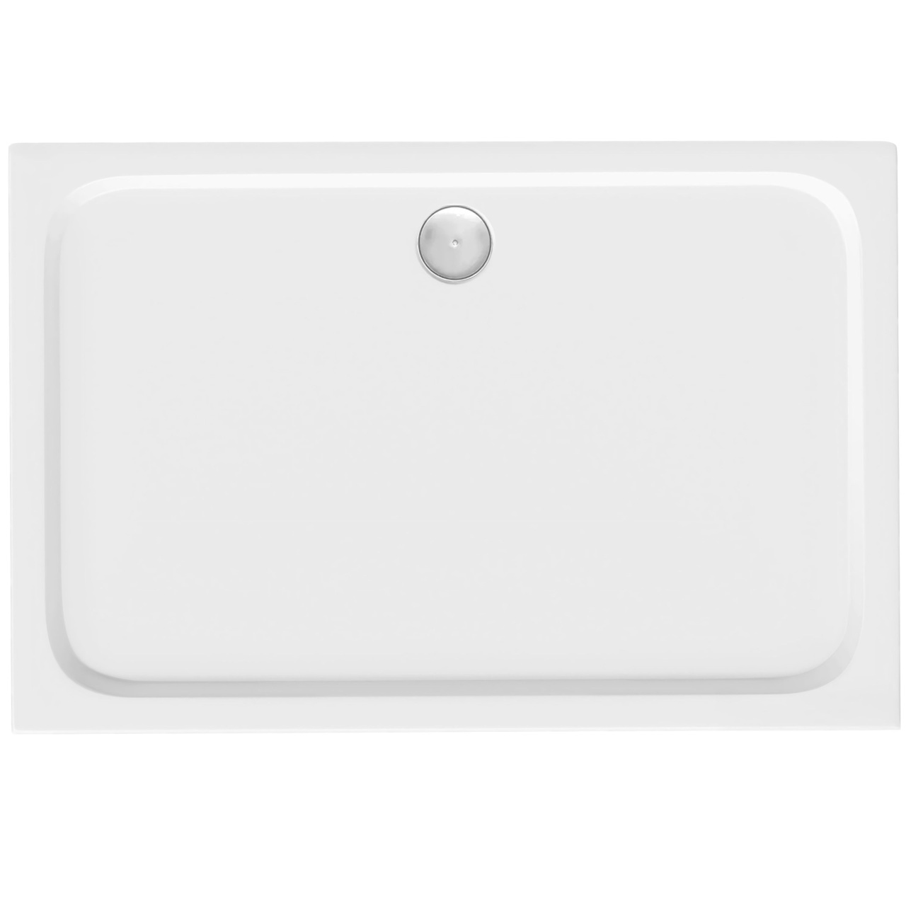 Cada pentru dus din acril Rea Belmond White 80x100