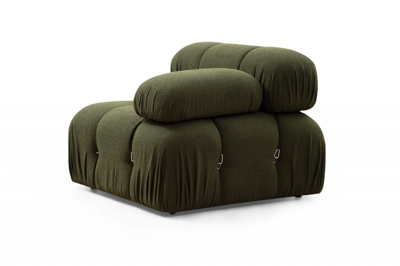 Canapea 1 loc Bubble verde pe dreapta (modul)