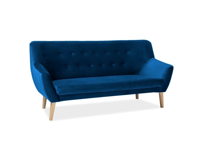 Canapea Nordic 3 velvet bleumarin/fag Blu86