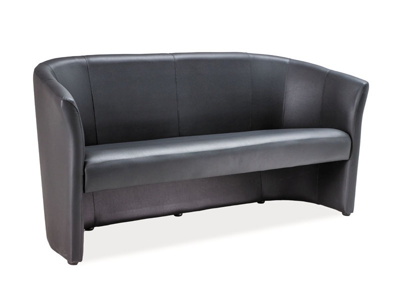 Canapea TM-3 piele ecologica negru/wenge EK14