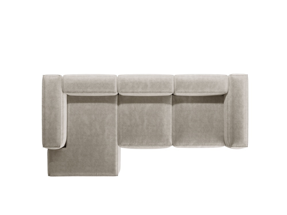 Coltar 3 locuri Bergamo velur reiat L304 cm - 3 | YEO