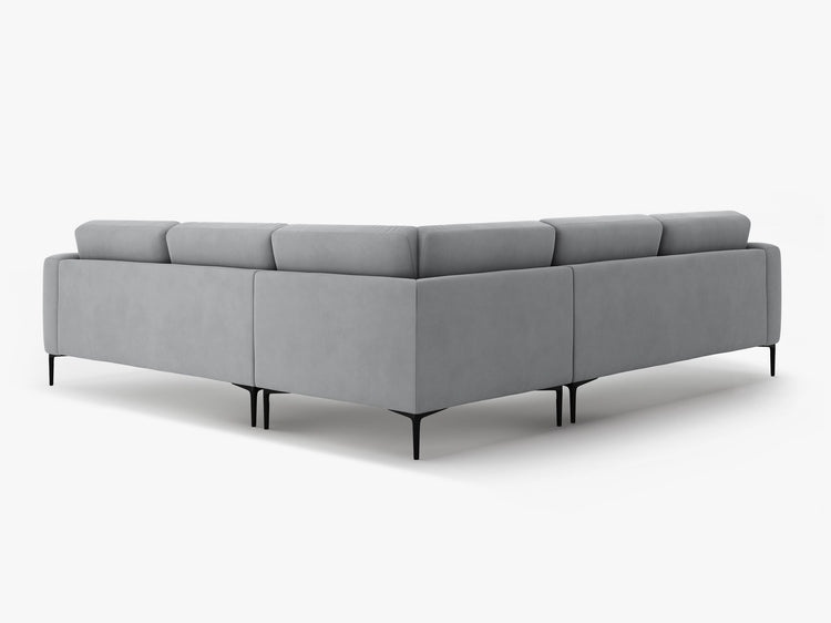 Coltar Bemy 5 locuri catifea Salvador L290 cm - 1 | YEO