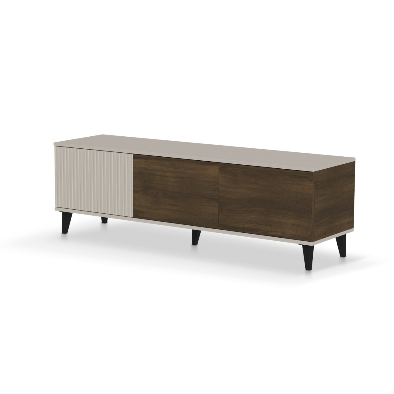 Comoda TV Random 2 RTV-1 casmir/nuc/negru L150 cm