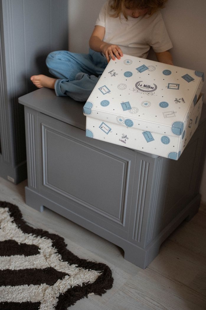 Cutie eleganta de jucarii Ines gri H56 cm - 2 | YEO