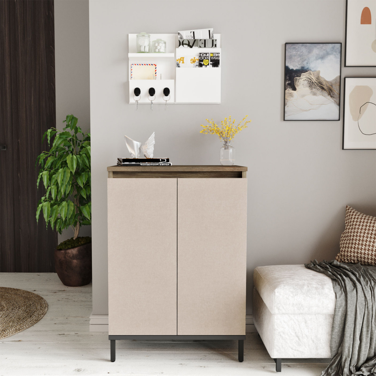 Dulap MDF multifunctional VE1 - CV L60 cm - H85,6 cm