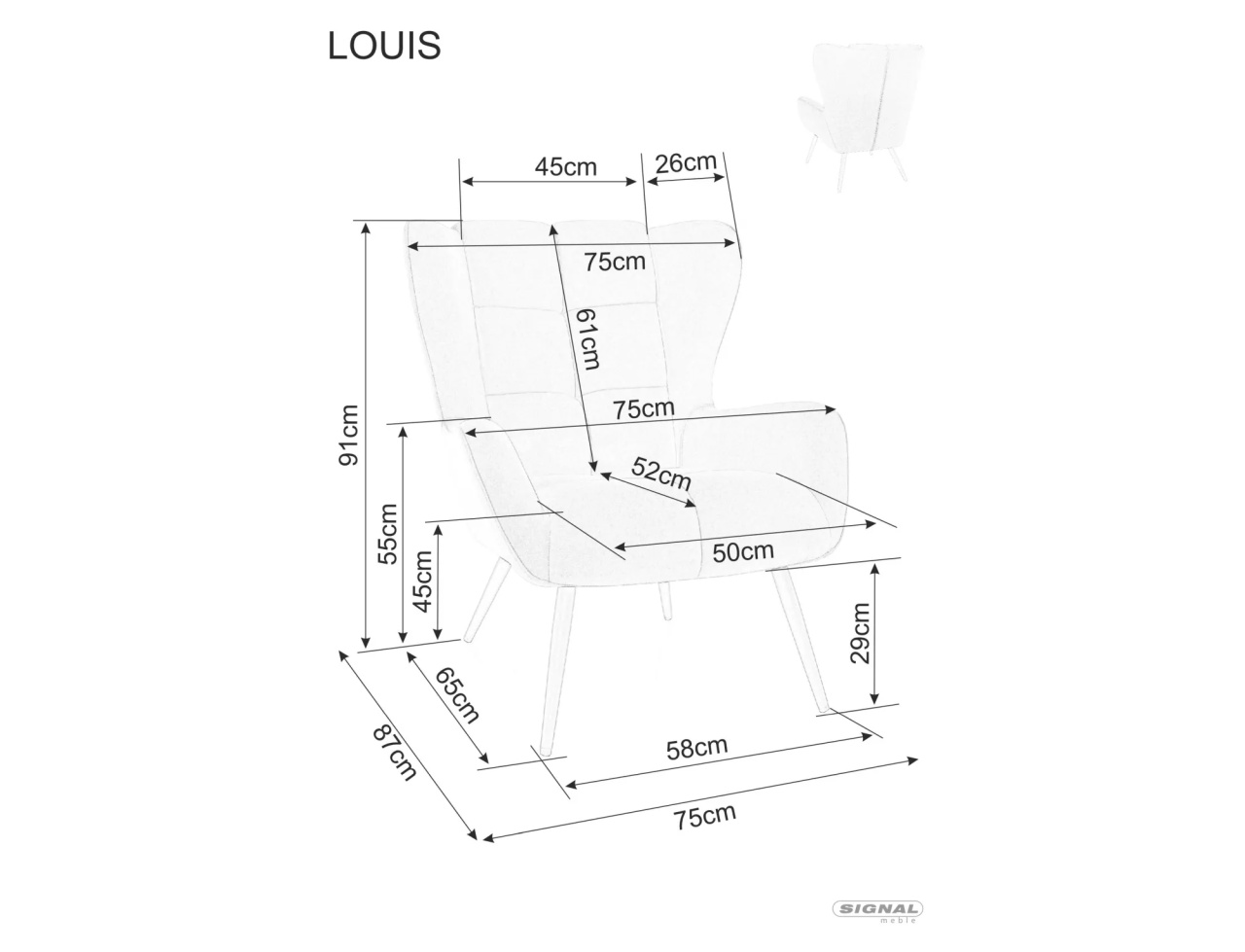Fotoliu Louis velvet mustariu Blu68 - 3 | YEO