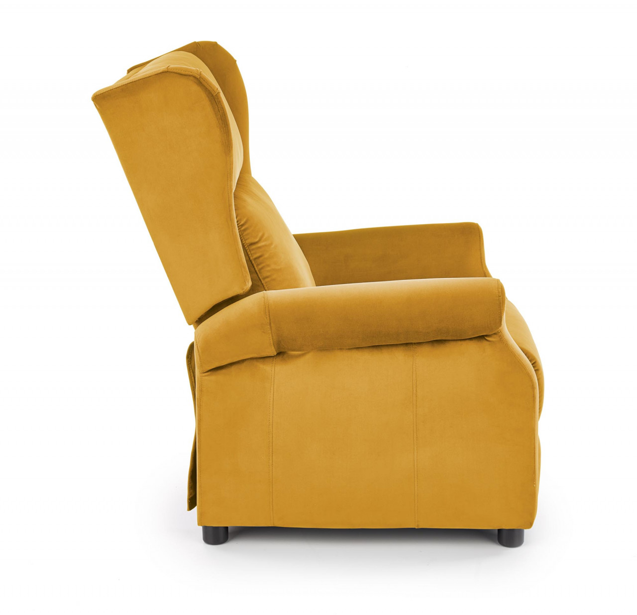 Fotoliu recliner Agustin 2 velvet mustariu H107 cm - 2 | YEO