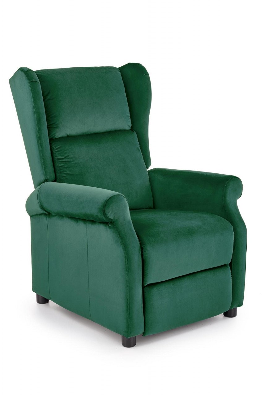 Fotoliu recliner Agustin 2 velvet verde H107 cm