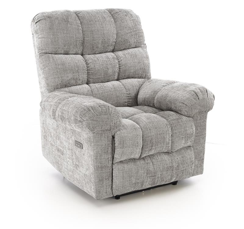 Fotoliu recliner Amore stofa gri H100 cm