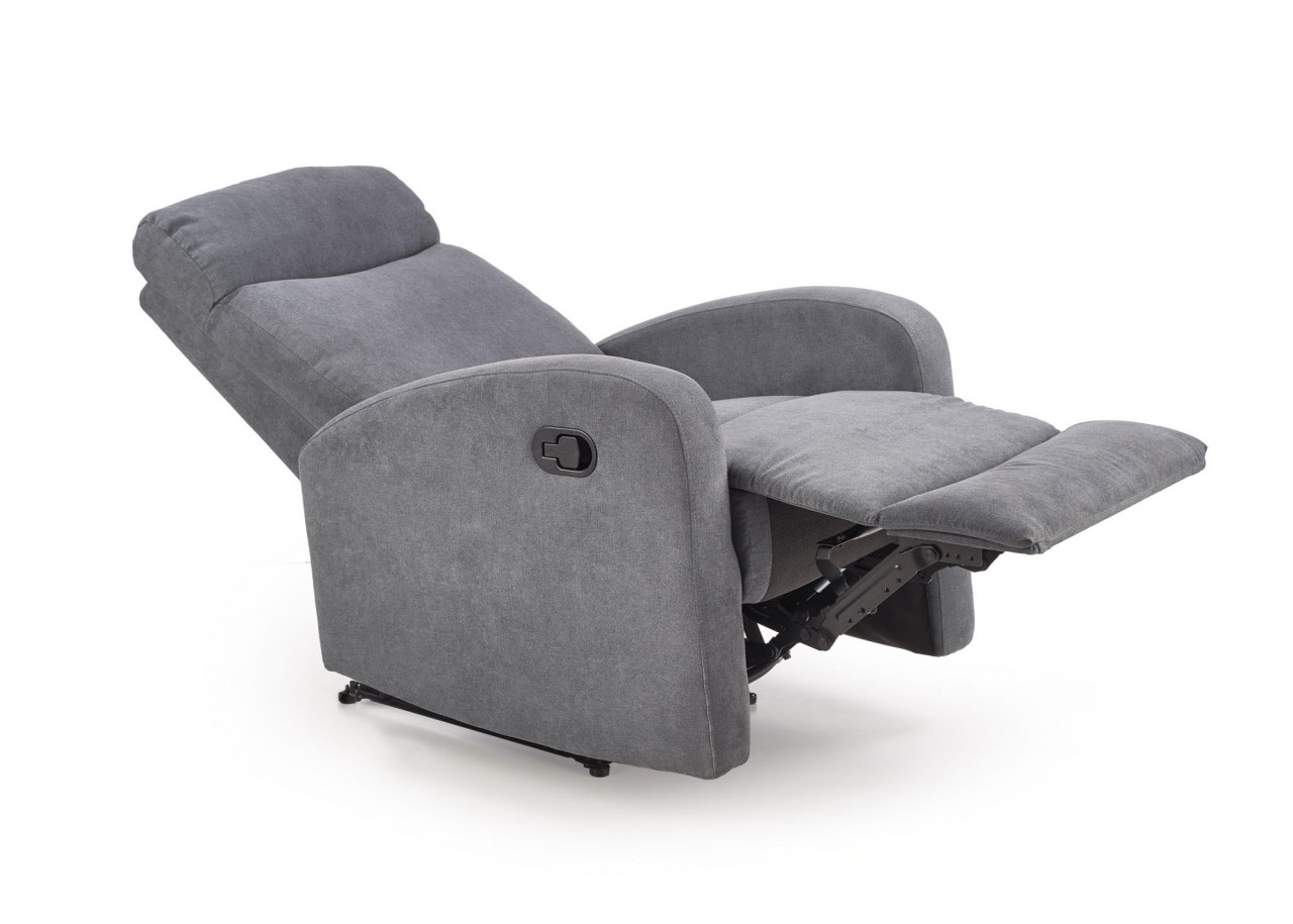 Fotoliu recliner Oslo 1S stofa gri inchis H100 cm - 2 | YEO