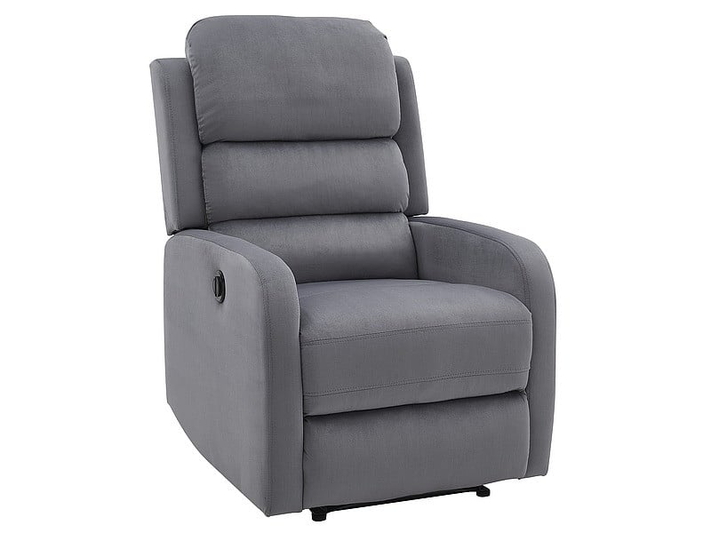 Fotoliu recliner Pegaz velvet gri Blu14 - H102