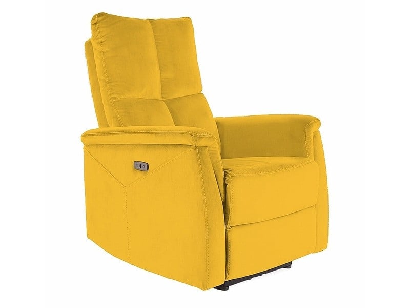 Fotoliu recliner tapitat Neptun Velvet curry - H96