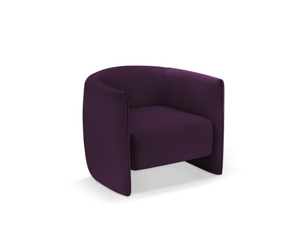 Poze Fotoliu tapitat cu catifea Pelago - H72 cm
