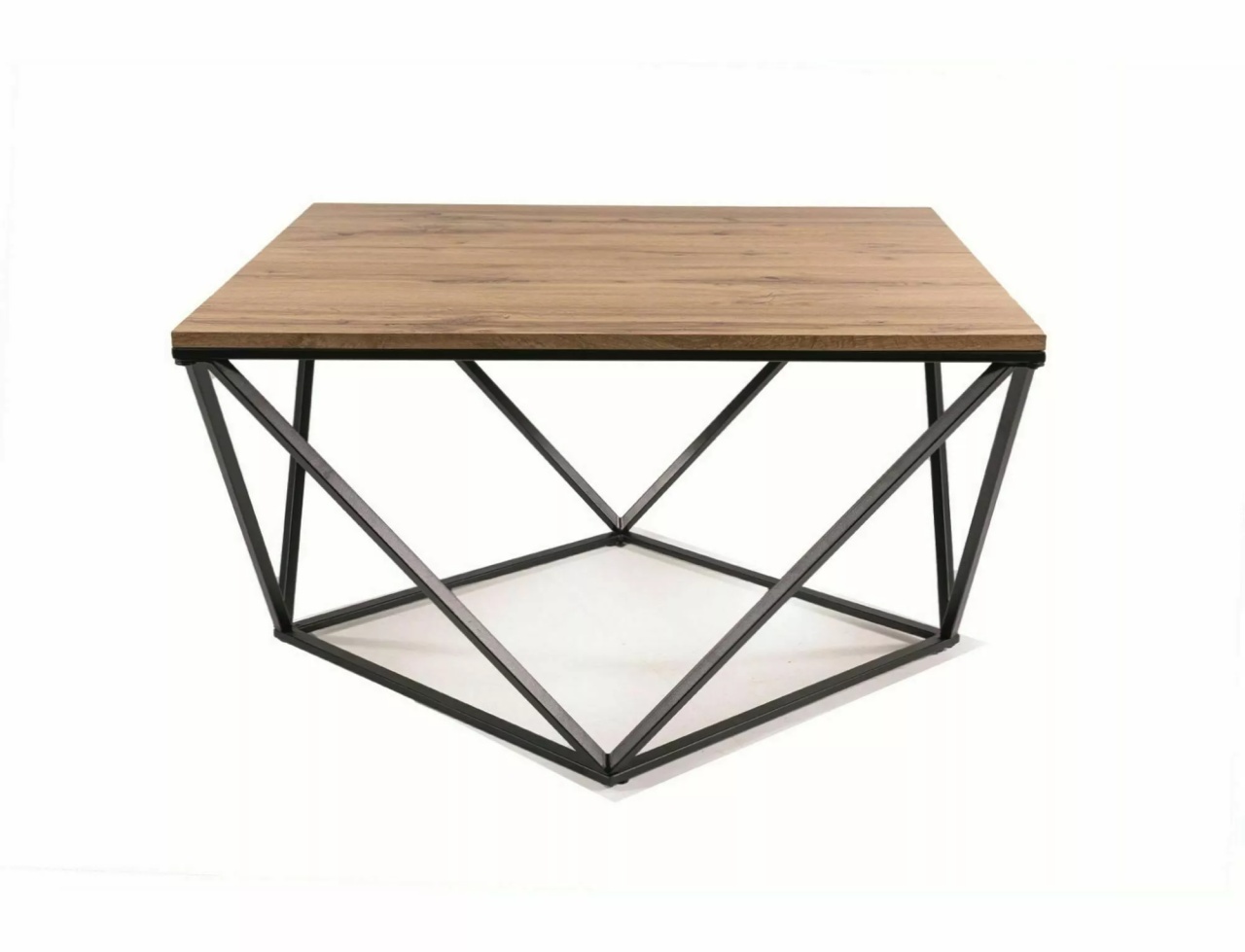 Masa de cafea Silver A stejar artizan/negru L80xl80 cm
