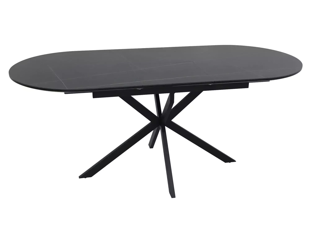 Masa extensibila Gaston Ceramic neagra L140-180xl80 cm