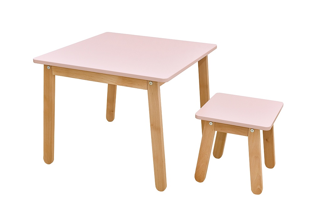 Masuta copii Woody roz L60 cm - 1 | YEO