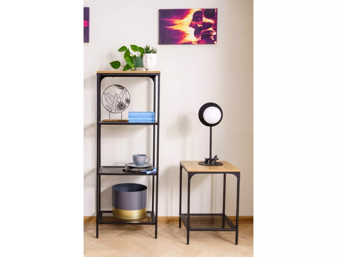 Masuta de cafea Lex S stejar/negru - 4 | YEO