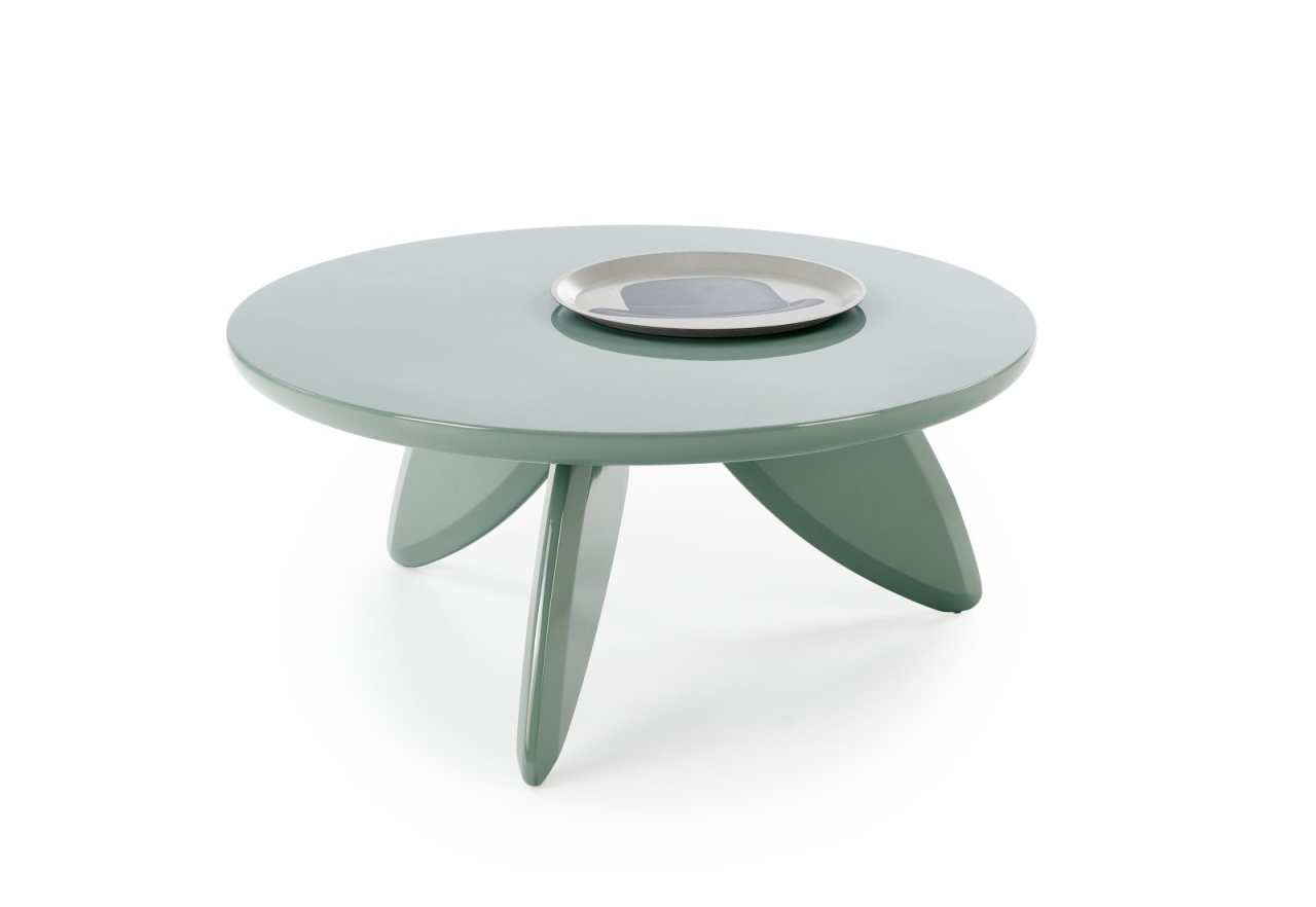 Masuta de cafea rotunda Soraya 2 albastru deschis ø80/h36 cm