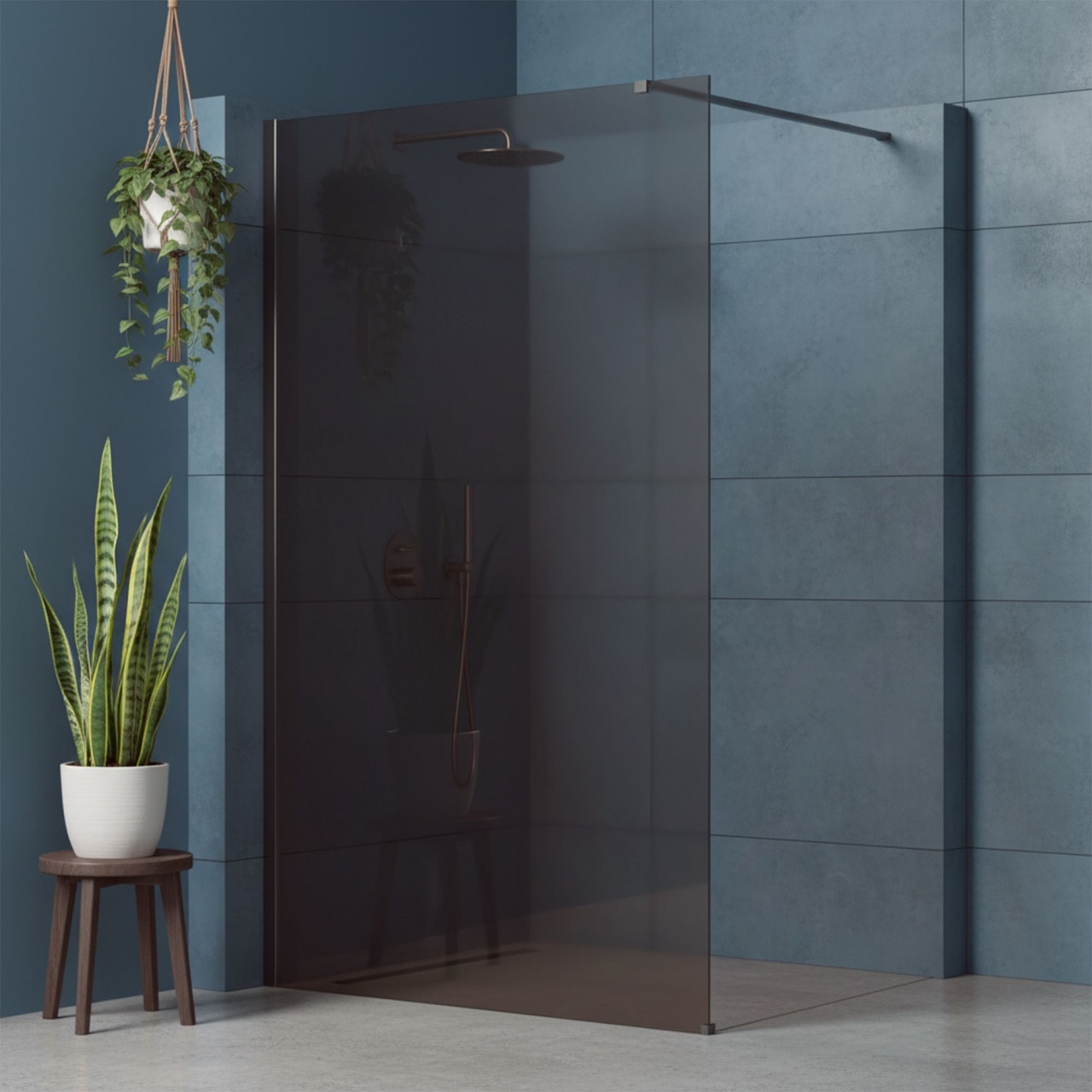 Paravan de dus Rea Flexi Brown / Titan 110