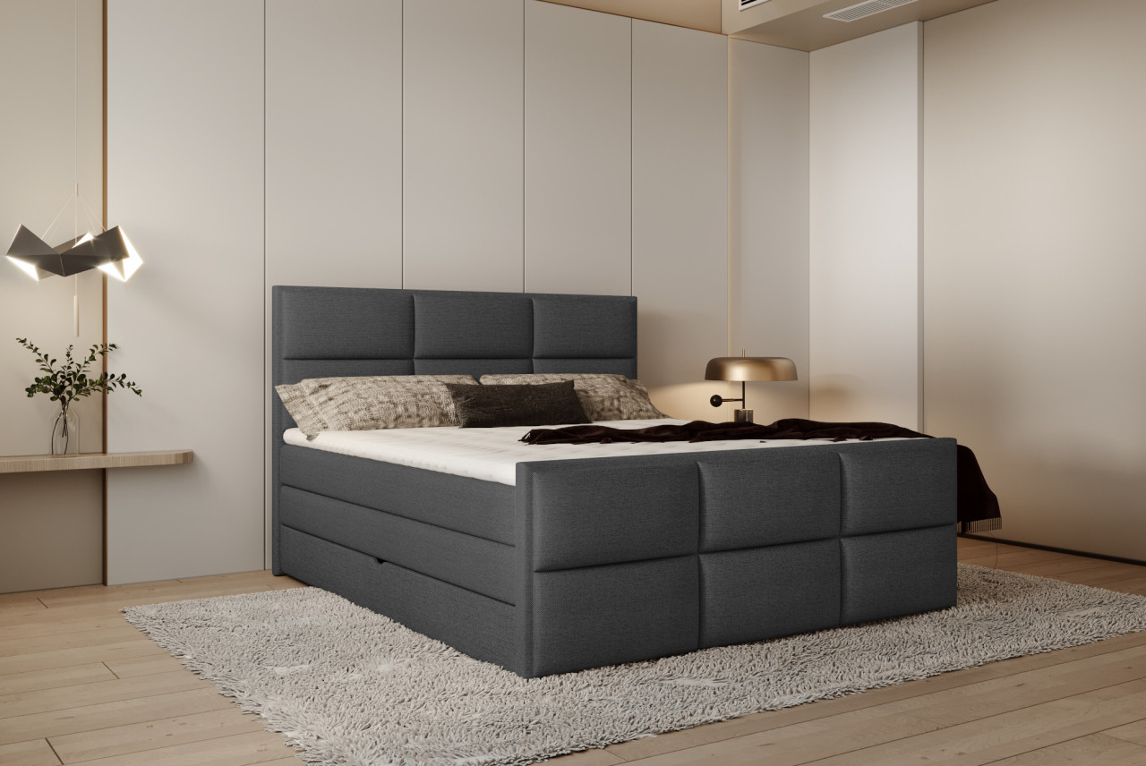 Pat tapitat boxspring Melva 160x200 cm