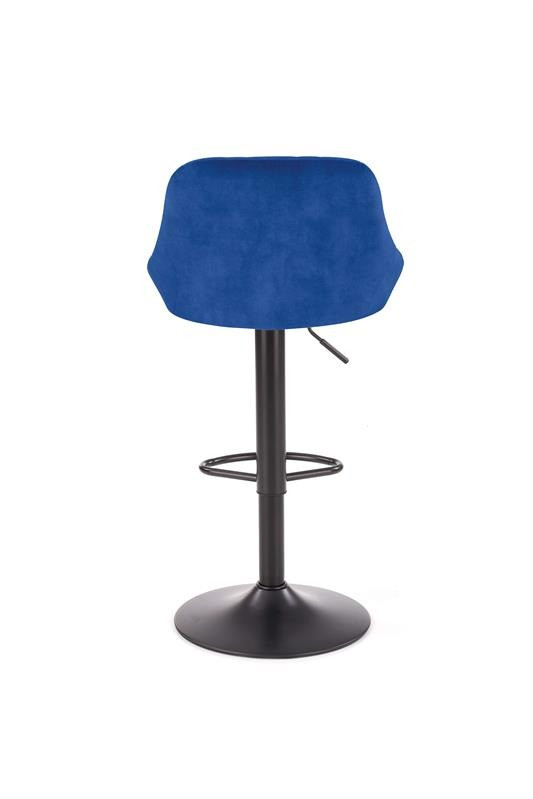 Scaun de bar H-101 velvet bleumarin - 5 | YEO