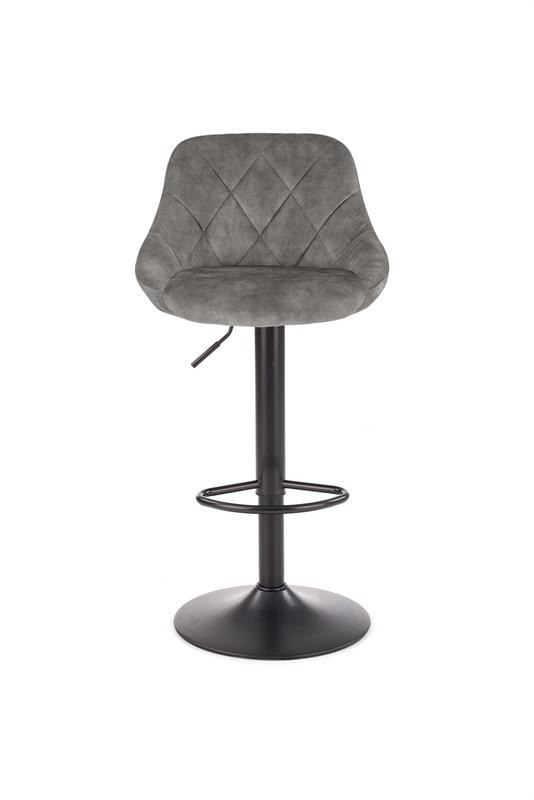 Scaun de bar H101 velvet gri - 3 | YEO