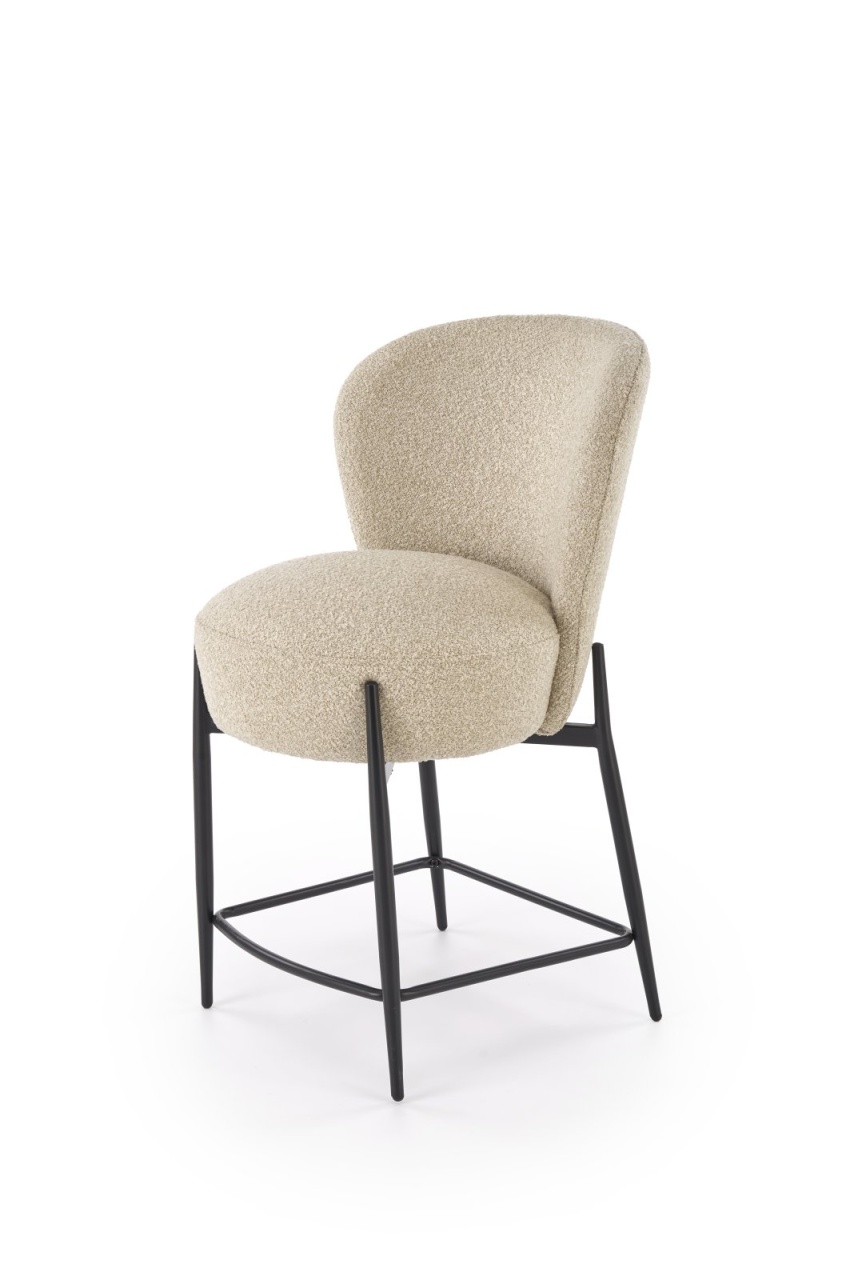 Scaun de bar H126 stofa bej H95 cm