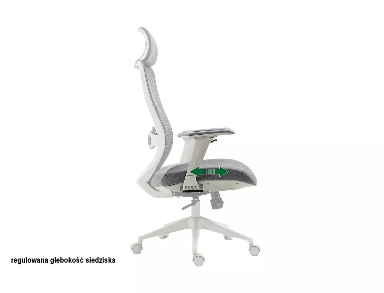 Scaun de birou Ergon gri - 2 | YEO