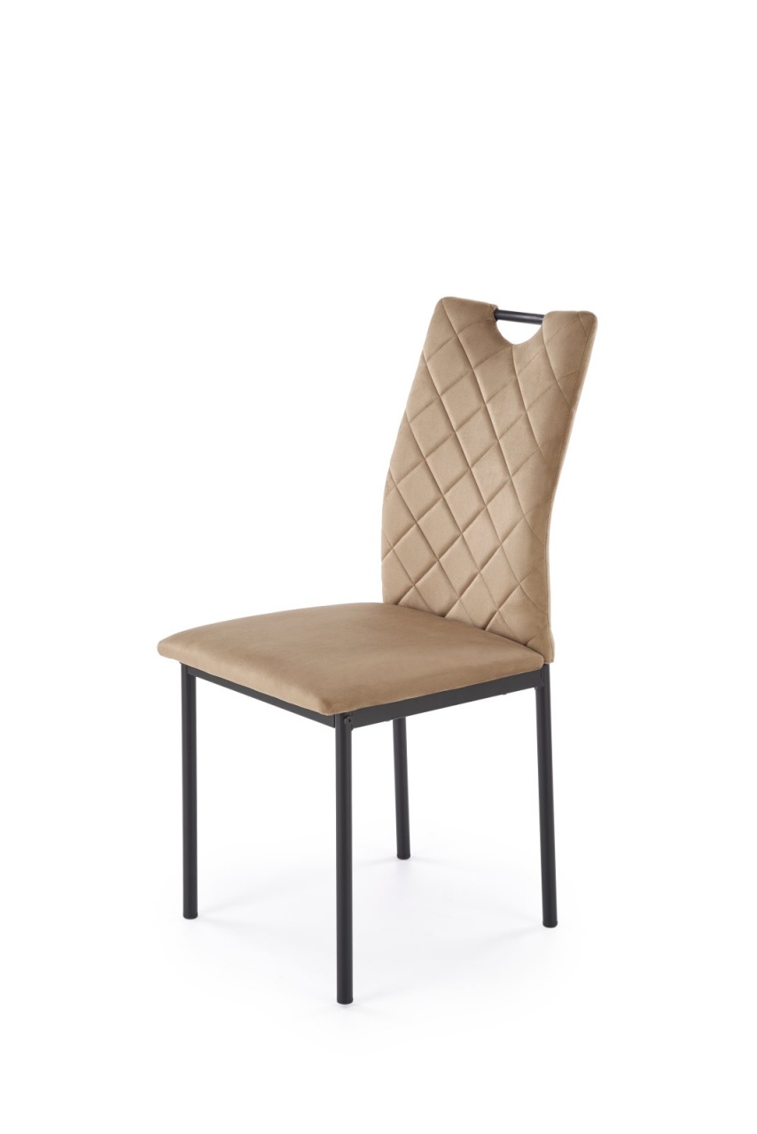 Scaun K577 velvet bej/negru H93 cm