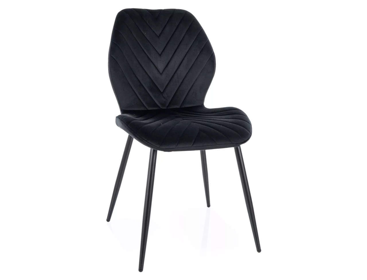 Scaun Mike velvet negru/negru Blu19