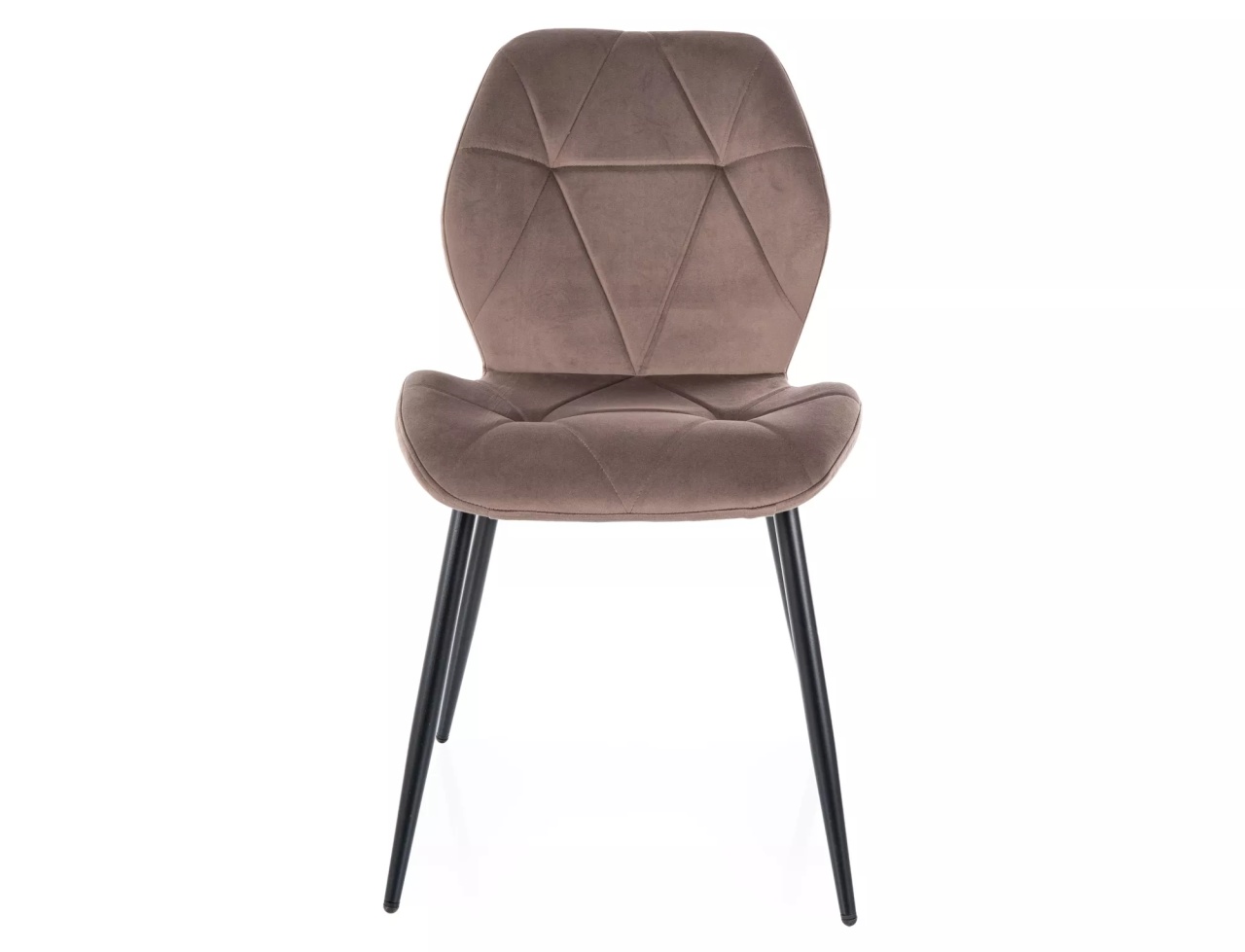 Scaun Rick velvet cappuccino/negru Blu38 - 2 | YEO