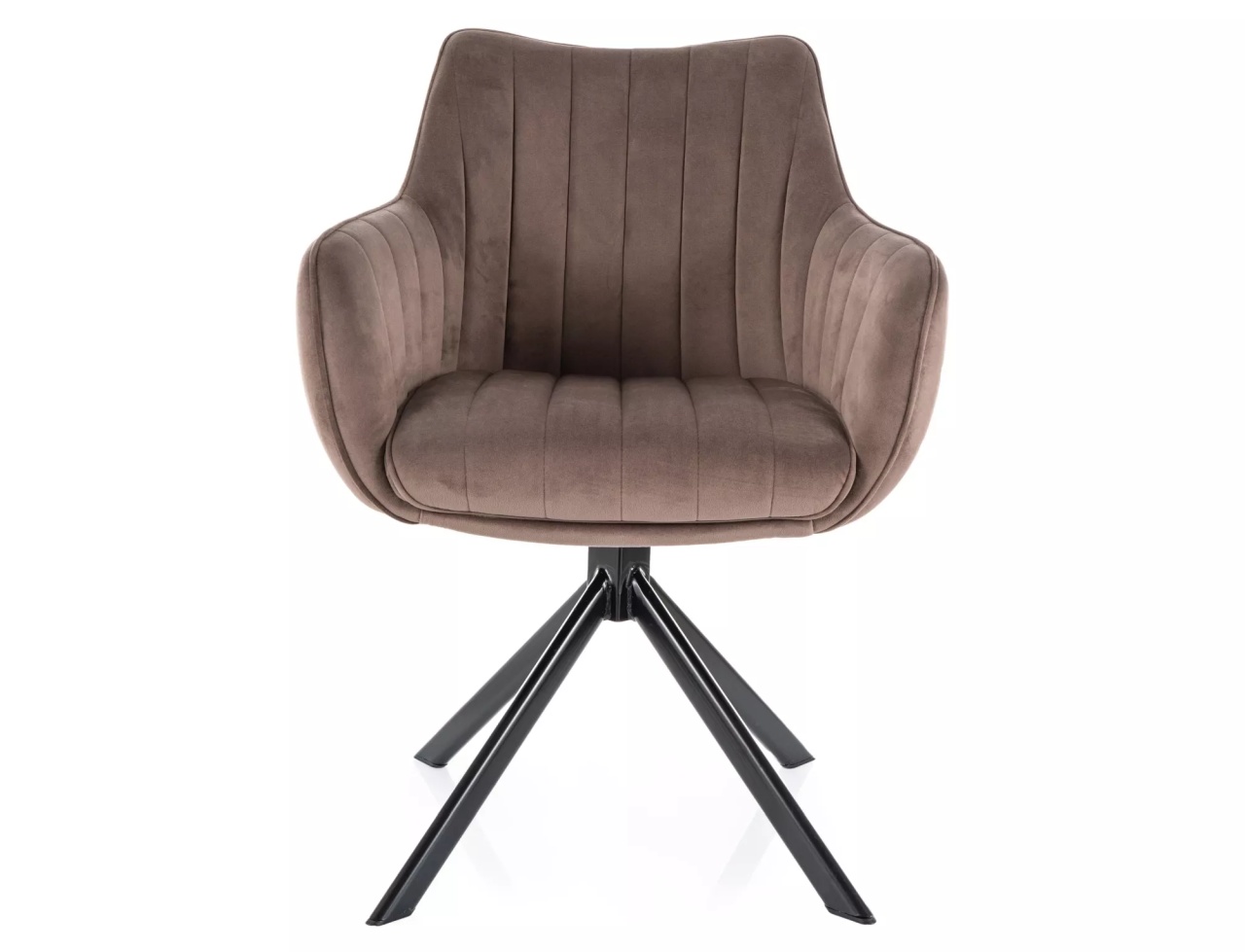 Scaun rotativ Azalia velvet cappuccino Blu38 - 2 | YEO