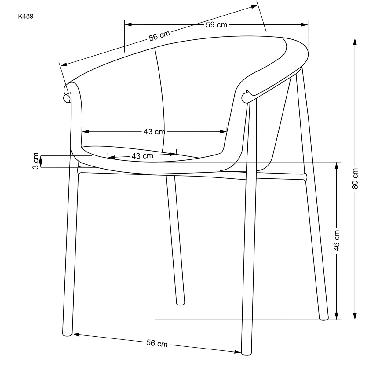 Scaun tapitat k489 bej/auriu - 4 | YEO