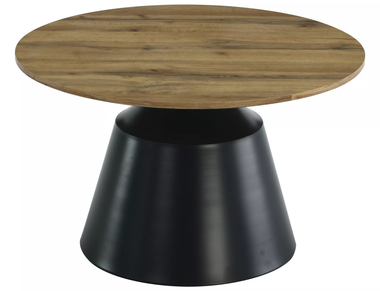 Set 2 mese de cafea Itaka stejar artizan/negru ø50/ø70 - 2 | YEO
