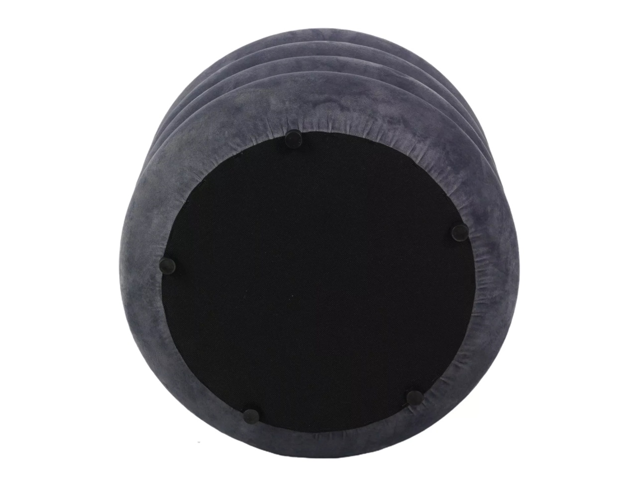 Taburet Calvi velvet gri Tap.252 - 2 | YEO