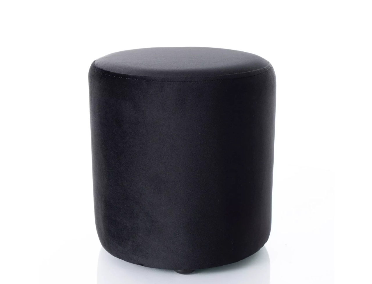 Taburet Doti C velvet negru Blu19 ø33 cm