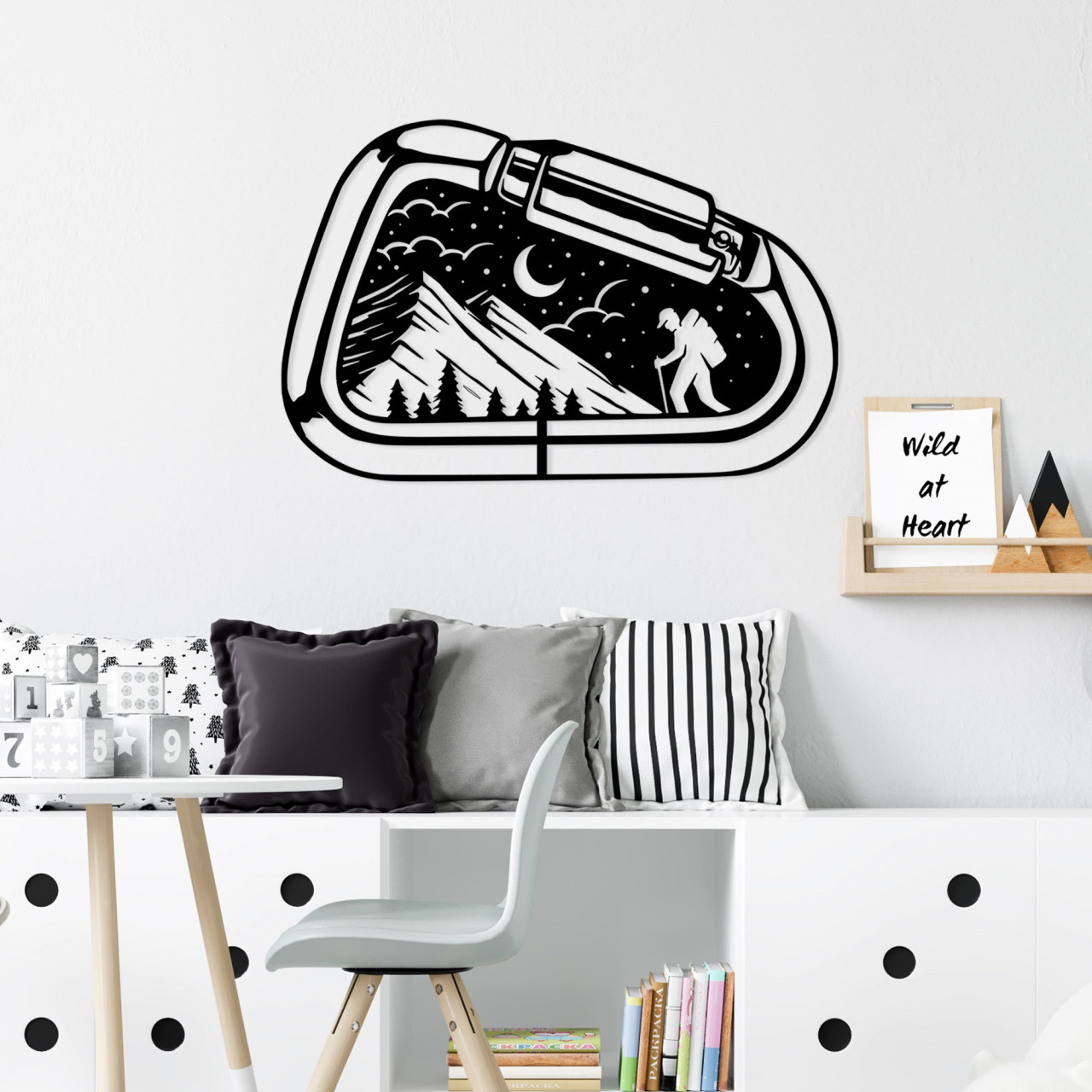 Accesoriu decorativ de perete metalic Camp Life