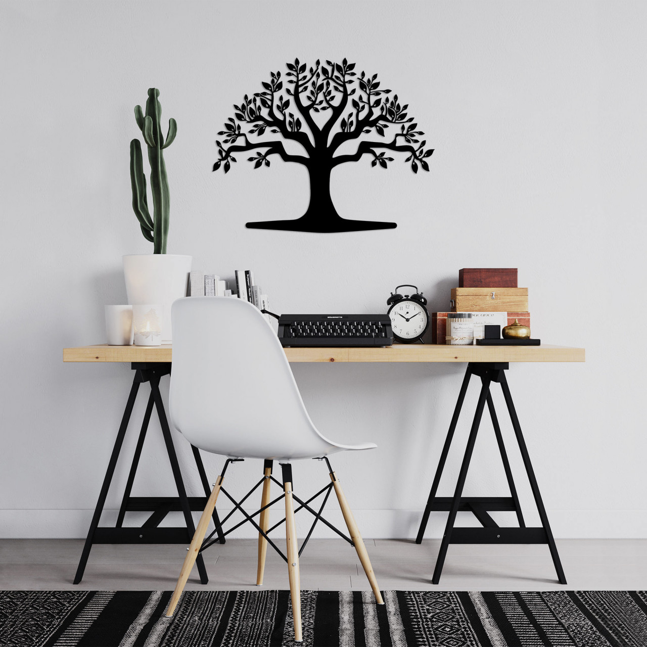 Accesoriu decorativ de perete metalic Monumental Tree 20