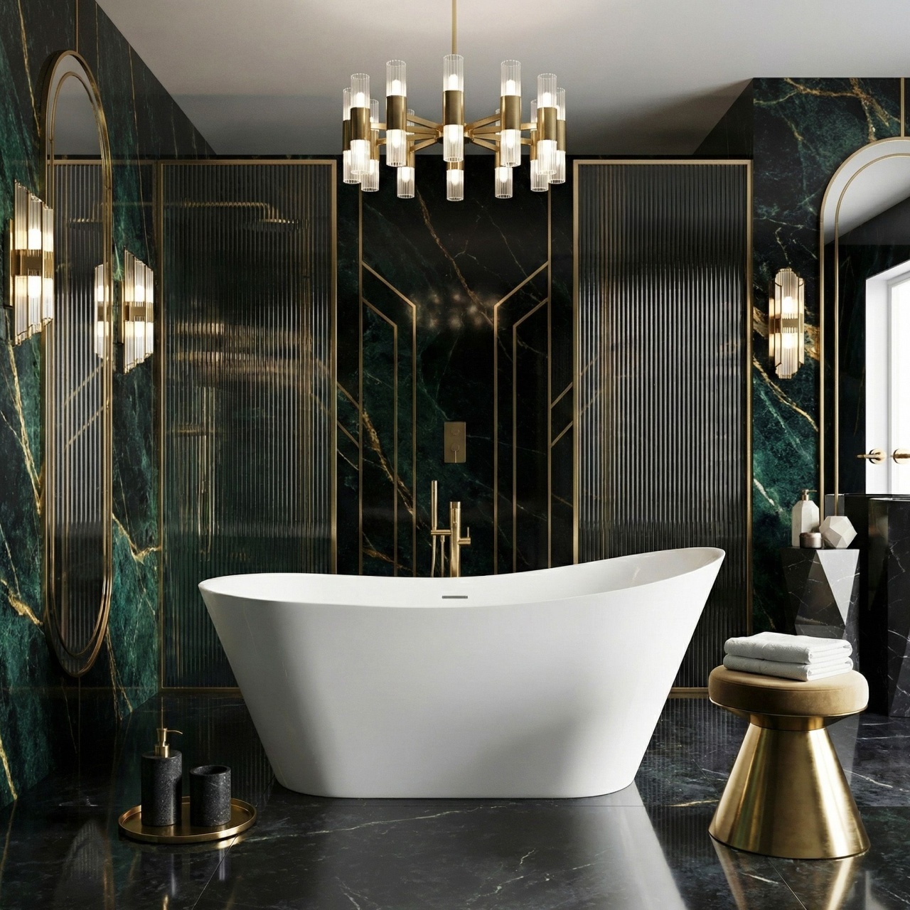 Cadă acrilică freestanding Lusso Slim 170