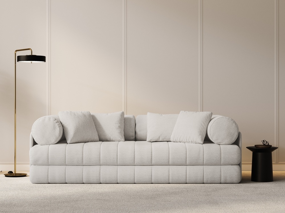 Canapea extensibila 3 locuri Kemi boucle L206 cm