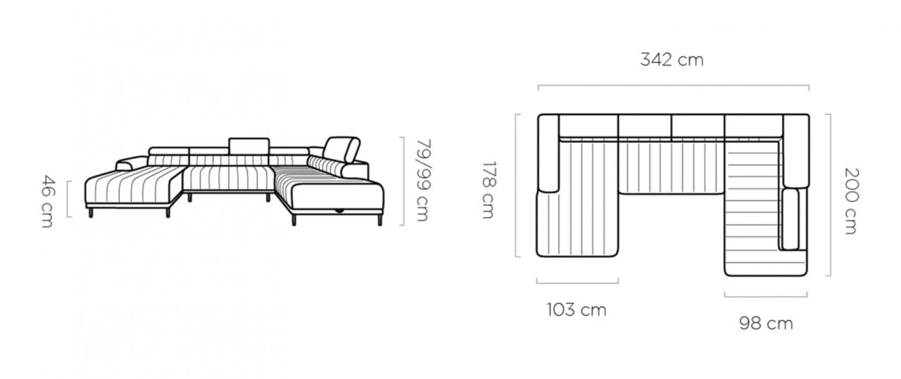 Coltar extensibil Caldo XL L342 cm - 5 | YEO