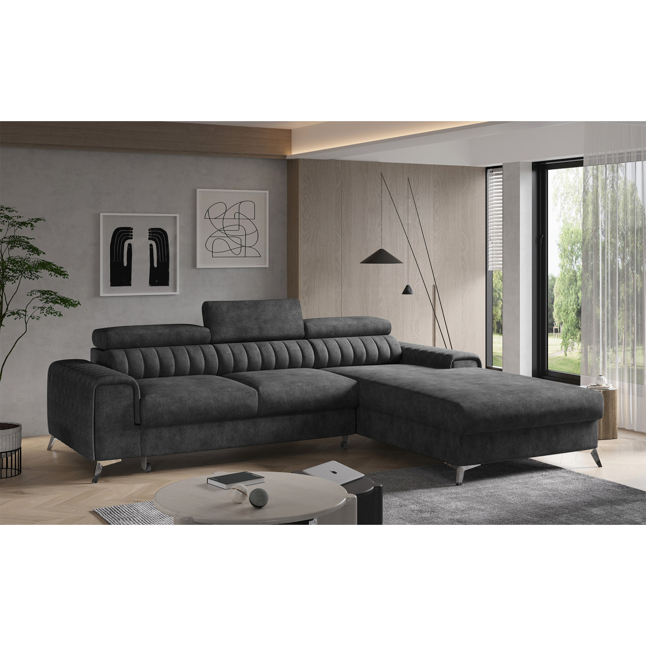 Coltar extensibil Grayson pe dreapta Leve 6
